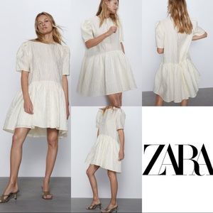 Zara Voluminous Dress with Puff Sleeves